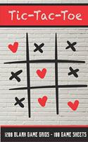 Tic-Tac-Toe 1200 Blank Game Grids - 100 Game Sheets