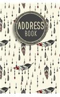 Address Book: Bohenmian Style - Small Address Book - Portable Size (6x9) - Alphabetical With Tabs - Record and Orgazine Contact and Addresses (Address For Women)(1 Email Address Book)