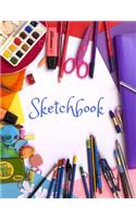 Sketchbook: Sketchbook with 100 Plain Pages, Black Frame to Page for All Your Artwork and Drawings