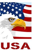 U.S.a: American Eagle, Us Flag Gift Journal
