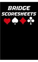 Bridge Scoresheets: 6x9 Notebook with 100 Bridge Score Sheets