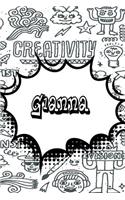 Gianna: Personalized Doodle Journal, Notebook Diary Features 120 Pages of Lined Paper Featuring 120 Pages 6x9