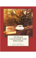 18-Month Calendar for Writers: July 2018-December 2019