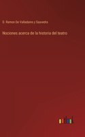 Nociones acerca de la historia del teatro