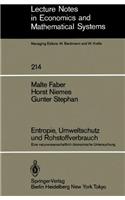 Entropie, Umweltschutz und Rohstoffverbrauch