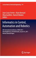 Informatics in Control, Automation and Robotics