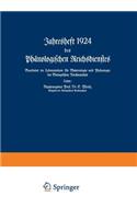 Jahresheft 1924 Des Phänologischen Reichsdienstes