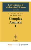 Complex Analysis I