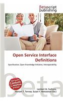 Open Service Interface Definitions: (English)