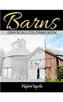 Barns Grayscale Coloring Book: Adult Coloring Book with Old Farm Barns