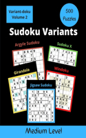 500 Sudoku Variants Medium Level