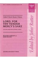 Lord, for thy tender mercy's sake