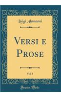 Versi E Prose, Vol. 1 (Classic Reprint)