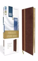 NIV, The Message, Parallel Study Bible, Leathersoft, Brown