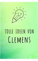 Tolle Ideen von Clemens: Kariertes Notizbuch mit 5x5 Karomuster für deinen Vornamen