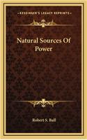 Natural Sources of Power