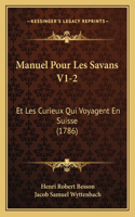 Manuel Pour Les Savans V1-2