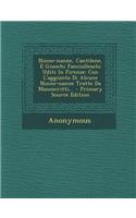 Ninne-Nanne, Cantilene, E Giuochi Fanciulleschi Uditi in Firenze: Con L'Aggiunta Di Alcune Ninne-Nanne Tratte Da Manoscritti... - Primary Source Edition