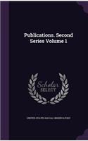 Publications. Second Series Volume 1