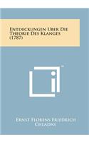 Entdeckungen Uber Die Theorie Des Klanges (1787)