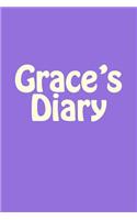 Grace's Diary: A 6 x 9 Blank Notebook(Journal, Notebooks)