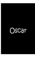 Oscar - Large Black Personalized Notebook / Extended Lined Pages / Matte: An Ethi Pike Collectible Journal: Custom