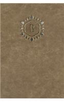 Monogram "B" Blank Book