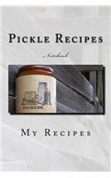 Pickle Recipes Notebook: Notebook with 150 lined pages