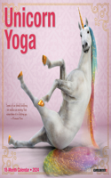 Unicorn Yoga 2024 7 X 7 Mini Wall Calendar