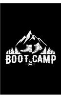 Boot camp: 6x9 Camping - lined - ruled paper - notebook - notes