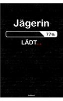 Jägerin Lädt... Notizbuch