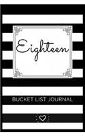 Eighteen Bucket List Journal
