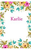 Karlie: Karlie Journal Diary Notebook