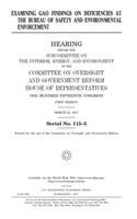 Examining GAO findings on deficiencies at the Bureau of Safety and Environmental Enforcement
