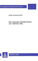 Die Limburger Familiennamen Von 1200 Bis 1500