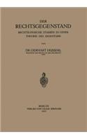 Der Rechtsgegenstand