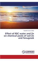 Effect of RSC water and Zn on chemical pools of soil Zn and fenugreek