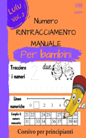 Libro di tracciamento dei numeri per bambini in età prescolare