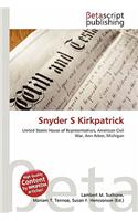 Snyder S Kirkpatrick: (English)