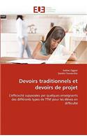 Devoirs Traditionnels Et Devoirs de Projet