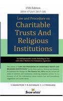 Law and Procedure on Charitable Trusts and Relegious Institutions