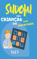 Sudoku para crianças dos 8 - 12 anos de idade: Sudoku Big Book for Sudoku enthusiasts - Para crianças de 8-12 anos e adultos - 300 grelhas 9x9 - Grande Impressão - Memória e Lógica do Comboio - G(4 Sudoku)