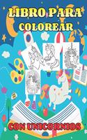 Libro para colorear con Unicornios