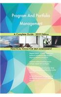 Program And Portfolio Management A Complete Guide - 2019 Edition