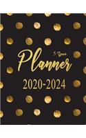 5 year planner 2020-2024: 2020-2024 planner. Agenda Planner For The Next Five Years, 60 Months Calendar, Monthly Schedule Organizer Appointment Notebook, Monthly Planner, Act