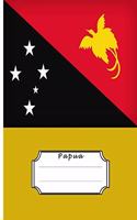 Papua New-Guinea Flag Composition Notebook College Ruled