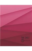 Time Sheet Book: Employee Hour Tracker Log Book Time Sheet Notebook 8.5 X 11 Floral Cover (Employment Books) 120 Pages(6 Employee Time Tracker Log Book)