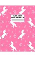 Blank Sheet Music Notebook