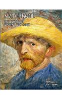 Sketchbook - Self Portrait - Vincent van Gogh: 100 Pages - 8.5x11 Inches