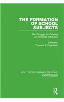 The Formation of School Subjects